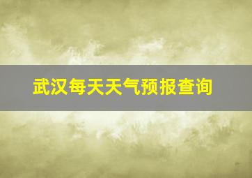 武汉每天天气预报查询