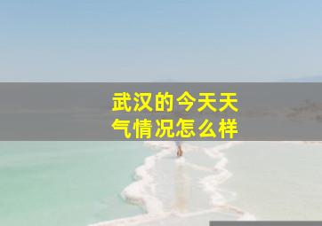 武汉的今天天气情况怎么样