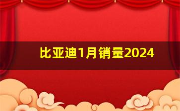 比亚迪1月销量2024