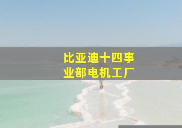 比亚迪十四事业部电机工厂