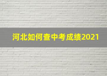 河北如何查中考成绩2021