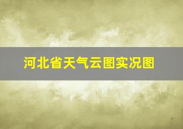 河北省天气云图实况图