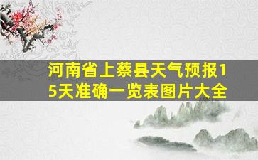 河南省上蔡县天气预报15天准确一览表图片大全