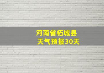 河南省柘城县天气预报30天