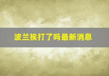 波兰挨打了吗最新消息