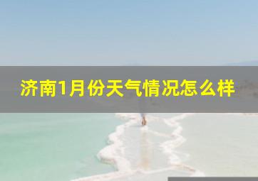 济南1月份天气情况怎么样