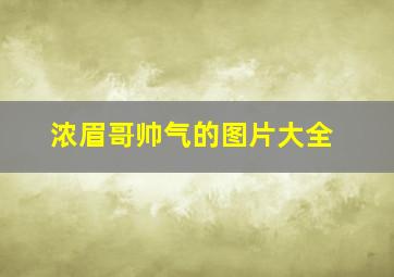 浓眉哥帅气的图片大全