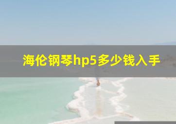 海伦钢琴hp5多少钱入手