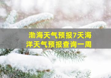 渤海天气预报7天海洋天气预报查询一周