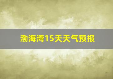 渤海湾15天天气预报