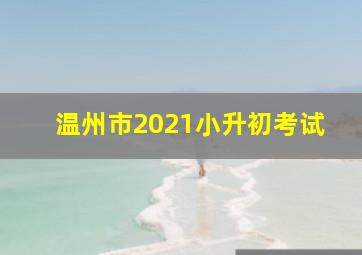 温州市2021小升初考试