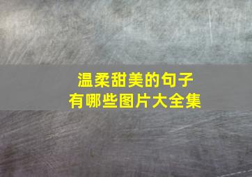 温柔甜美的句子有哪些图片大全集