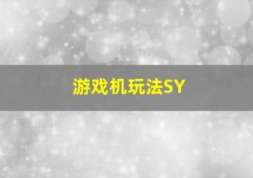 游戏机玩法SY