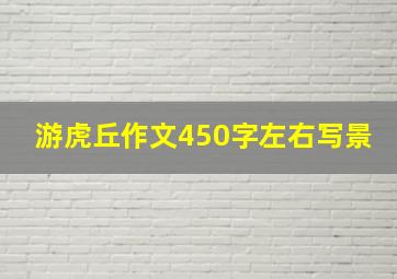 游虎丘作文450字左右写景