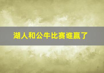 湖人和公牛比赛谁赢了