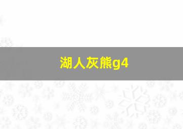 湖人灰熊g4