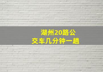 湖州20路公交车几分钟一趟