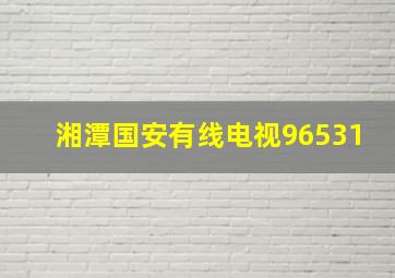 湘潭国安有线电视96531