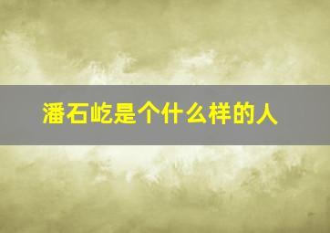 潘石屹是个什么样的人