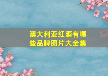 澳大利亚红酒有哪些品牌图片大全集