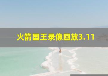 火箭国王录像回放3.11