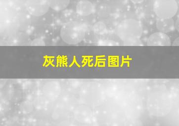 灰熊人死后图片