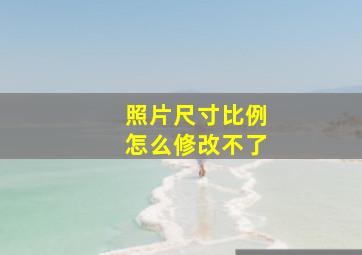 照片尺寸比例怎么修改不了