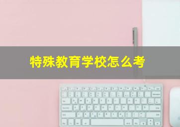 特殊教育学校怎么考