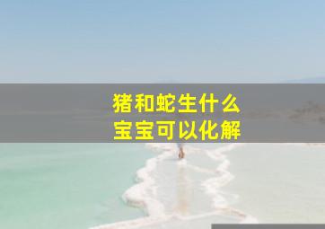 猪和蛇生什么宝宝可以化解