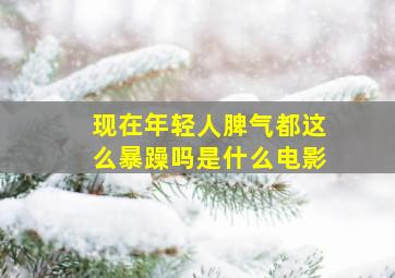 现在年轻人脾气都这么暴躁吗是什么电影