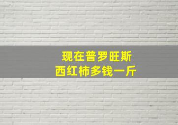 现在普罗旺斯西红柿多钱一斤