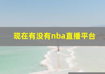 现在有没有nba直播平台