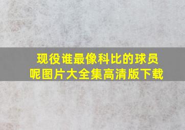 现役谁最像科比的球员呢图片大全集高清版下载