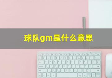 球队gm是什么意思