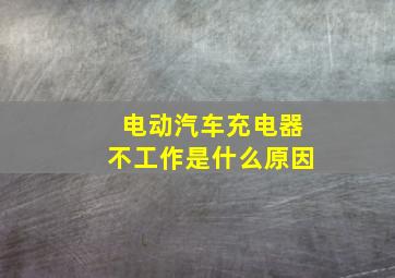 电动汽车充电器不工作是什么原因