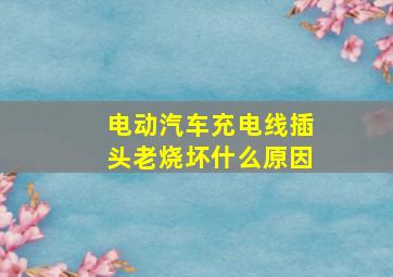 电动汽车充电线插头老烧坏什么原因