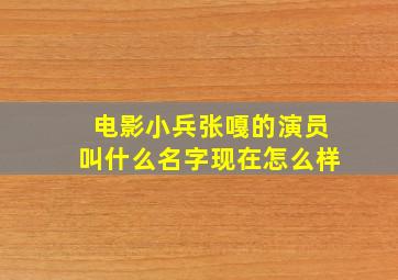 电影小兵张嘎的演员叫什么名字现在怎么样