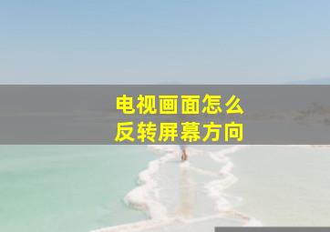 电视画面怎么反转屏幕方向