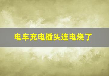 电车充电插头连电烧了