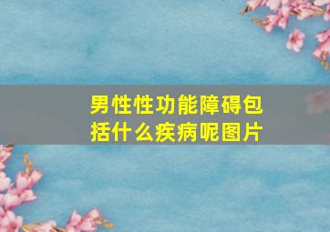 男性性功能障碍包括什么疾病呢图片