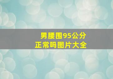 男腰围95公分正常吗图片大全