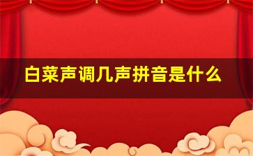 白菜声调几声拼音是什么