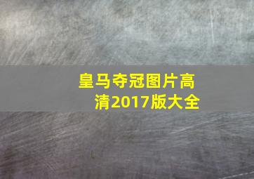 皇马夺冠图片高清2017版大全