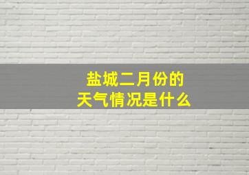 盐城二月份的天气情况是什么