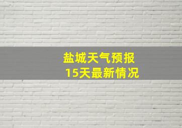 盐城天气预报15天最新情况