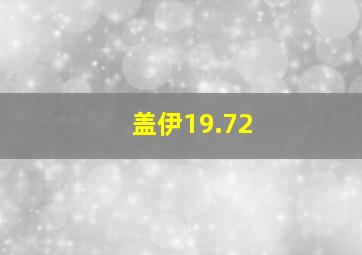 盖伊19.72