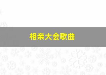 相亲大会歌曲