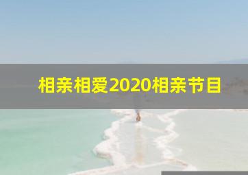 相亲相爱2020相亲节目