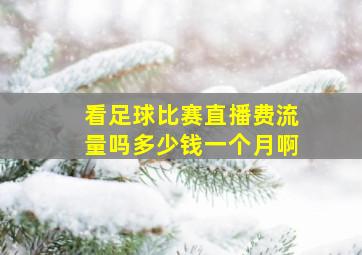 看足球比赛直播费流量吗多少钱一个月啊