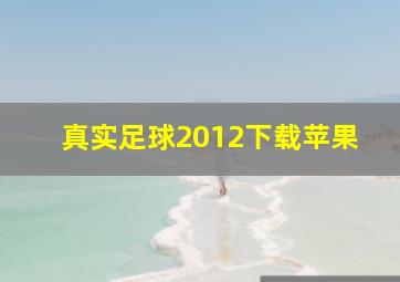 真实足球2012下载苹果